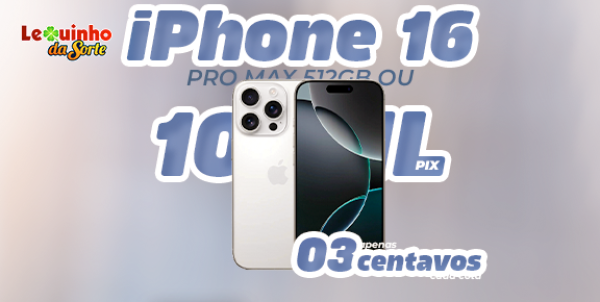 IPHONE 16 PRO MAX 512GB OU R$10.000,00 NO PIX