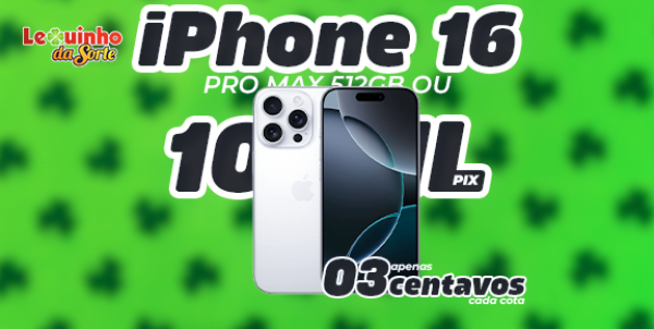 IPHONE 16 PRO MAX 512GB OU R$10.000,00 NO PIX