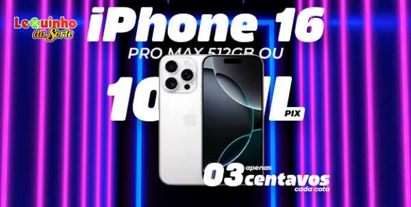 IPHONE 16 PRO MAX 512GB OU R$10.000,00 NO PIX